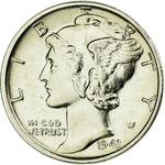 United States / One Dime 1943 Mercury - obverse photo