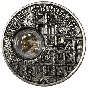 United States / Silver Ounce 2019 Nevada Gold and Silver Rush - reverse photo