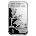 Silver Ounce 2019 Year of the Pig - Bar: Photo Coin, United States, Silver Ounce 2019 Year of the Pig - Bar / thumbnail