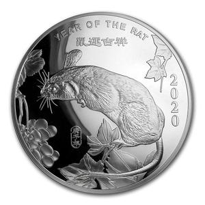 United States / Silver Ten Ounces 2020 Year of the Rat - reverse photo