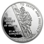 Silver Ounce 1992 Benjamin Franklin - Firefighters Medal: Photo Coin, United States, Silver Ounce 1992 Benjamin Franklin - Firefighters Medal / thumbnail