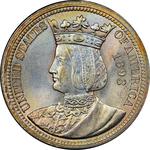 Quarter Dollar 1893 Columbian Exposition (Isabella): Photo Isabella Quarter Dollar / thumbnail