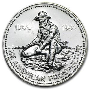 United States / Silver Ounce 1984 Engelhard - The American Prospector (E) - reverse photo