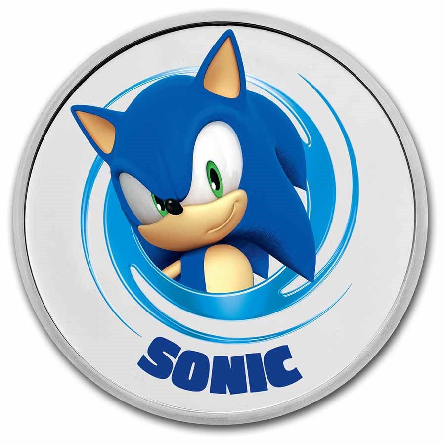 Silver Ounce 2022 Sonic The Hedgehog Coin From United States 