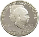 One Dollar 1990 Eisenhower Centennial: Photo Coin, United States, One Dollar 1990 Eisenhower Centennial / thumbnail