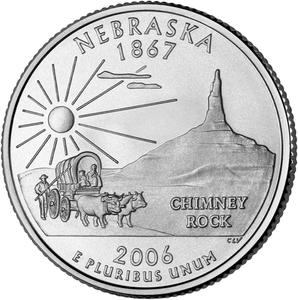 United States / Quarter Dollar 2006 Nebraska - reverse photo
