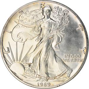 United States / Silver Ounce 1989 American Eagle - obverse photo