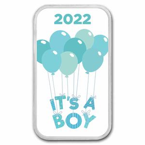 United States / Silver Ounce 2022 It's a Boy - Bar - reverse photo