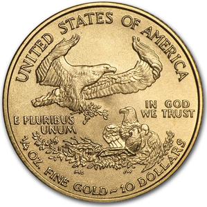 United States / Gold Quarter Ounce 2004 American Eagle - reverse photo