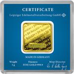 Gold Five Grams - JM Bullion Square Bar: Photo Coin, United States, Gold Five Grams - JM Bullion Square Bar / thumbnail