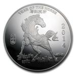 Silver Ten Ounces 2014 Year of the Horse: Photo Coin, United States, Silver Ten Ounces 2014 Year of the Horse / thumbnail