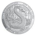 Silver Ounce 2025 Year of the Snake - Golden State Mint: Photo Coin, United States, Silver Ounce 2025 Golden State Mint / thumbnail