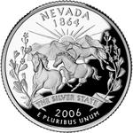 Quarter Dollar 2006 Nevada: Photo 2006 Nevada State Quarter - Proof / thumbnail