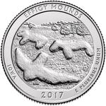 United States / Quarter Dollar 2017 Effigy Mounds / Proof, San Francisco Mint - reverse photo