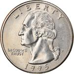 Quarter Dollar 1995 Washington: Photo United States - Washington Quarter 1995 / thumbnail