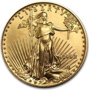 United States / Gold Half Ounce 1992 American Eagle - obverse photo