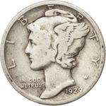 One Dime 1929 Mercury: Photo United States - Mercury Dime 1929 / thumbnail