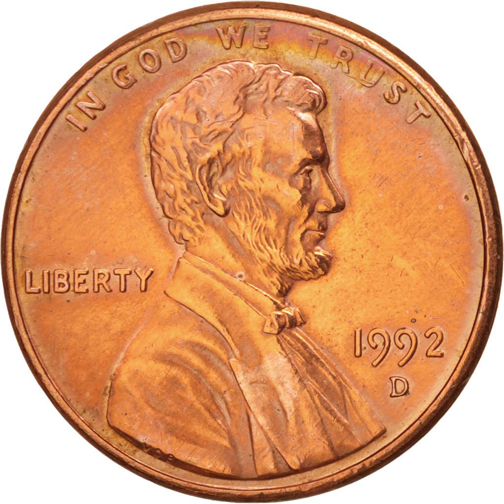 One Cent 1992 Lincoln Memorial Coin From United States Online Coin Club
