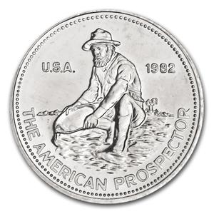 United States / Silver Ounce 1982 Engelhard - The American Prospector (E) - reverse photo