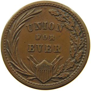 United States / Civil War Token 1863 Union Forever - reverse photo