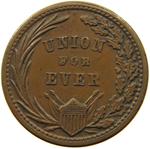 Civil War Token 1863 Union Forever: Photo Coin, United States, Civil War Token 1863 Union Forever / thumbnail