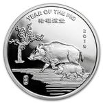Silver Half Ounce 2019 Year of the Pig: Photo Coin, United States, Silver Half Ounce 2019 Year of the Pig / thumbnail
