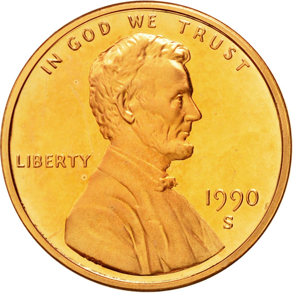One Cent 1990 Lincoln Memorial Coin From United States Online Coin Club
