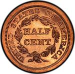 United States / Half Cent 1852 Braided Hair (Proof only) - reverse photo