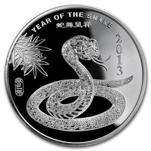 United States / Silver Half Ounce 2013 Year of the Snake - reverse photo