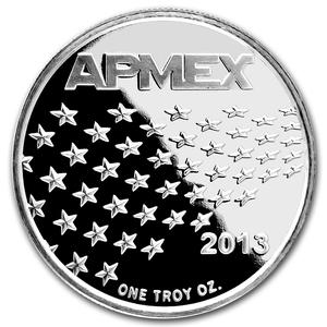 United States / Silver Ounce 2013 Stars and Stripes - reverse photo
