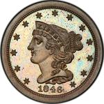 United States / Half Cent 1846 Braided Hair (Proof only) - obverse photo