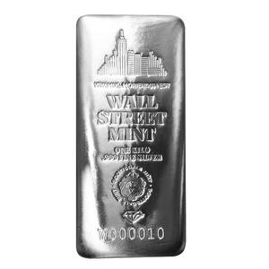 United States / Silver Kilo - Wall Street Mint Silver Bar - reverse photo