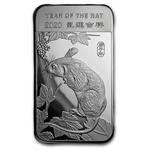 Silver Five Ounces 2020 Year of the Rat - Bar: Photo Coin, United States, Silver Five Ounces 2020 Year of the Rat - Bar / thumbnail
