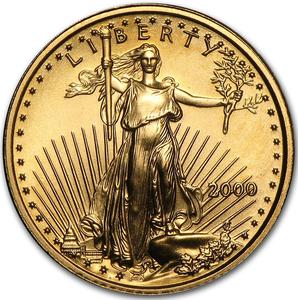 United States / Gold Tenth-Ounce 2000 American Eagle - obverse photo