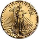 Gold Tenth-Ounce 2001 American Eagle: Photo 2001 1/10 oz American Gold Eagle BU / thumbnail