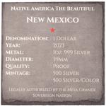 Silver Ounce 2023 Native America - New Mexico: Photo Coin, United States, Silver Ounce 2023 Native America - New Mexico / thumbnail