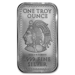 United States / Silver Ounce Bar  - Aztec Calendar, Golden State Mint - obverse photo
