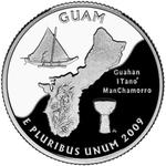 Quarter Dollar 2009 Guam: Photo 2009 Guam Quarter - Proof / thumbnail