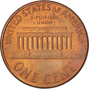 United States / One Cent 2000 Lincoln Memorial - reverse photo