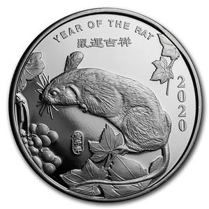 United States / Silver Half Ounce 2020 Year of the Rat - reverse photo