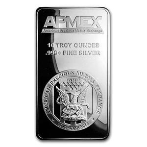 United States / Silver Ten Ounces APMEX Bar - reverse photo