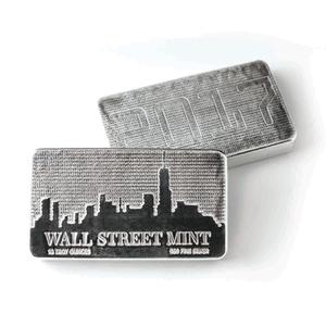 United States / Silver Ten Ounces 2017 Wall Street Mint Silver Bar - obverse photo