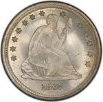 United States / Quarter Dollar 1865 Seated Liberty - obverse photo