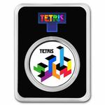 Silver Ounce 2021 Tetris - Tetrimino Blocks: Photo Coin, United States, Silver Ounce 2021 Tetris - Tetrimino Blocks / thumbnail