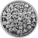 Silver Ounce 2022 Emojis - Snowman: Photo Coin, United States, Silver Ounce 2022 Emojis - Snowman / thumbnail