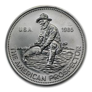 United States / Silver Ounce 1985 Engelhard - The American Prospector - reverse photo