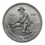Silver Ounce 1985 Engelhard - The American Prospector: Photo Coin, United States, Silver Ounce 1985 Engelhard - The American Prospector / thumbnail