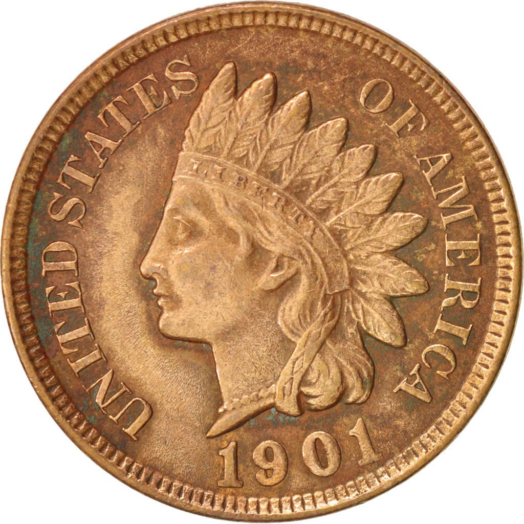 One Cent 1901 Indian Head Coin From United States Online Coin Club