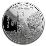 Silver Half Ounce 2018 Year of the Dog: Photo Coin, United States, Silver Half Ounce 2018 Year of the Dog / thumbnail