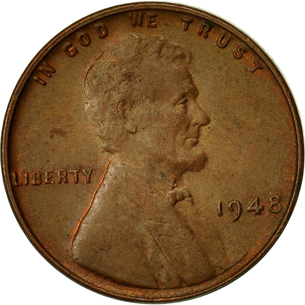 One Cent 1948 Wheat Penny Coin From United States Online Coin Club